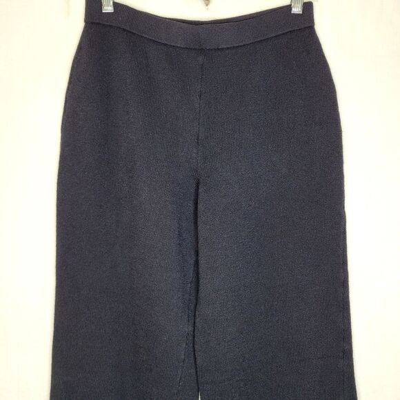 St. John Collection Black Santana Knit Pull On Pants Size 6 - Picture 5 of 9